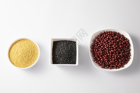 小米和芝麻红豆背景图片