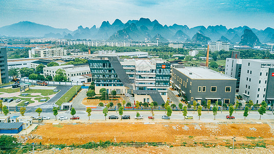 创业园厂区科技型公司创业园区背景图片