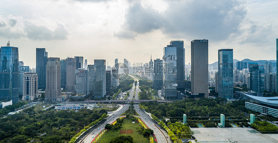 深圳福田区市民中心建筑群图片