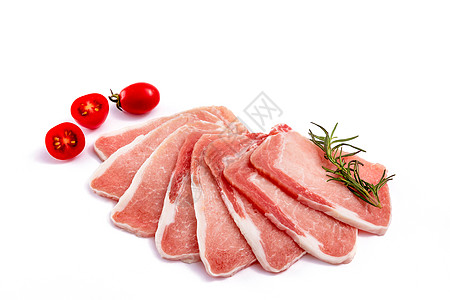 新鲜猪肉瘦肉猪腿肉高清图片