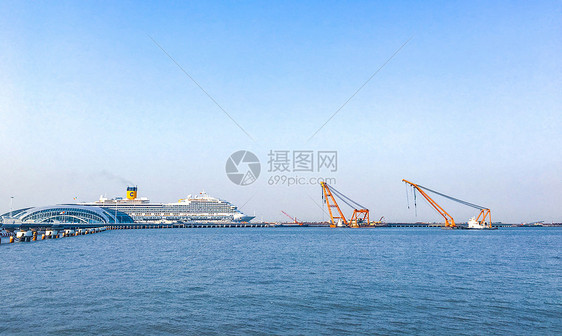 上海吴淞口邮轮港口图片