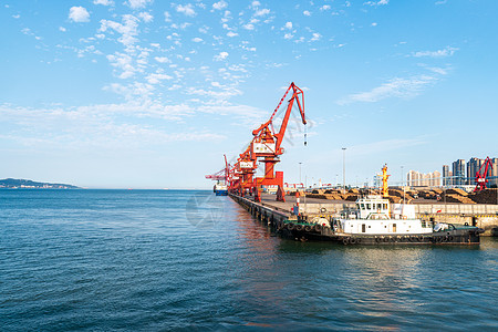 漳州港码头港口运输高清图片