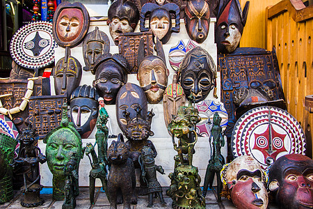 非洲面具摩洛哥索维拉老城面具背景
