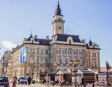 德基广场塞尔维亚诺维萨德自由广场背景