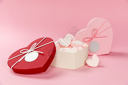 棉花糖与礼物盒图片