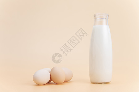营养早餐鸡蛋牛奶图片