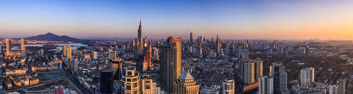 南京建邺区南京夕阳背景