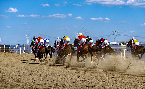 马赛人内蒙古国际速度赛马背景