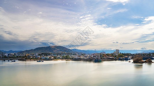 越南海滨城市芽庄城市风光图片