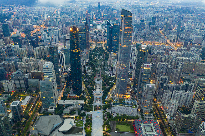 广州珠江新城航拍高清图片下载-正版图片501614725-摄图网