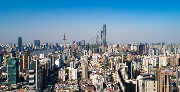 航拍上海城市建筑图片