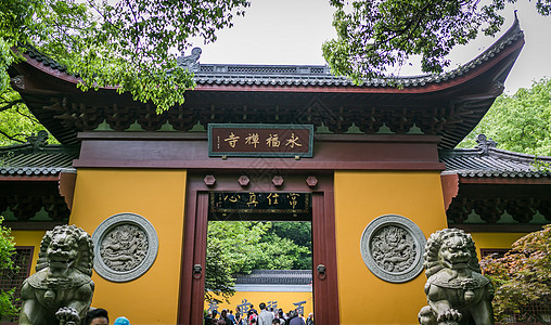 杭州灵隐寺背景图片