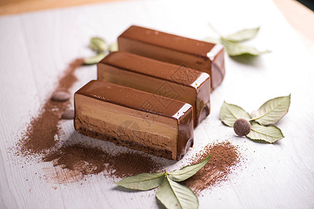 法式巧克力甜品背景