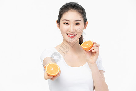 女性瘦身减肥吃柠檬图片