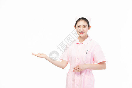 女性护士服务形象背景图片