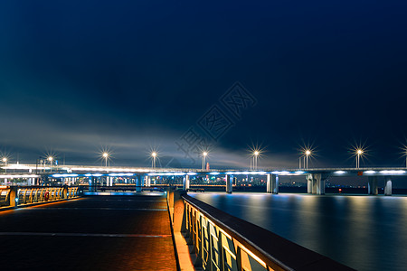 城市人才深圳湾建筑夜景背景