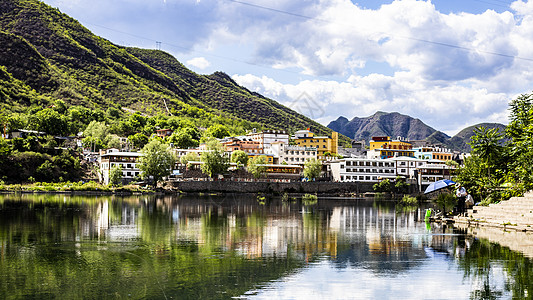 野三坡风景背景