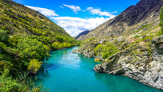 新西兰碧绿河流图片