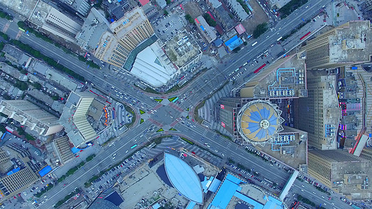 呼和浩特城市街道背景图片