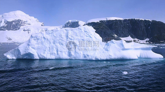 南极冰川风景图片