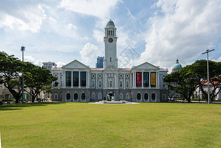 新加坡总统府前广场背景
