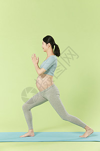 孕妇图标孕妇做瑜伽运动背景