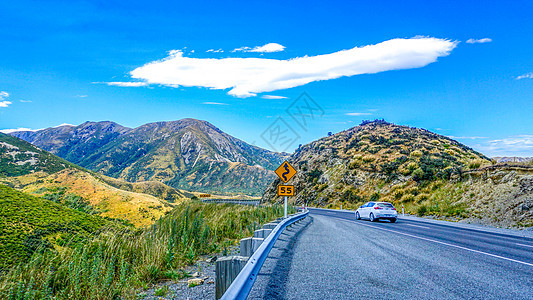 新西兰山路自驾风光图片