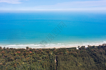 航拍东山金銮湾海岸线背景