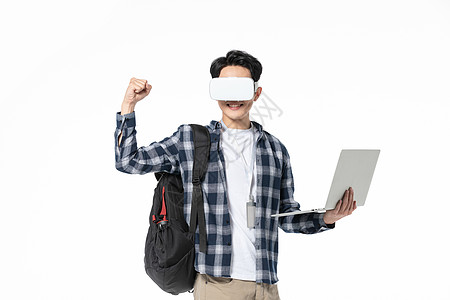 带VR眼镜程序员体验vr眼镜背景