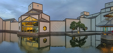 苏州博物馆夜景图片