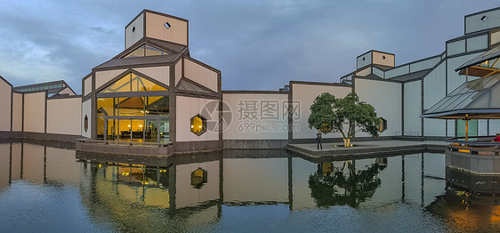 苏州博物馆夜景图片