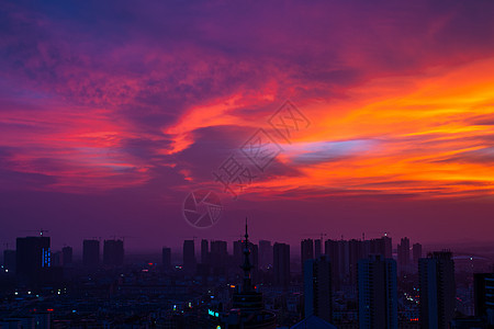 广西贵港市夕阳红背景图片