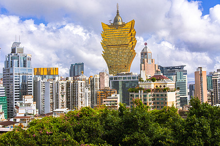 澳门新萄京澳门建筑新葡京酒店背景