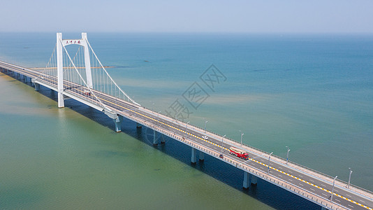 飞驰的马路烟台夹河大桥背景