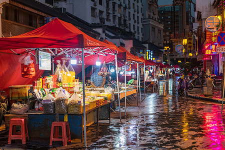 夜市摆摊经济小商品市场高清图片素材