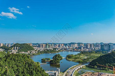 贵州安顺公园山顶背景图片