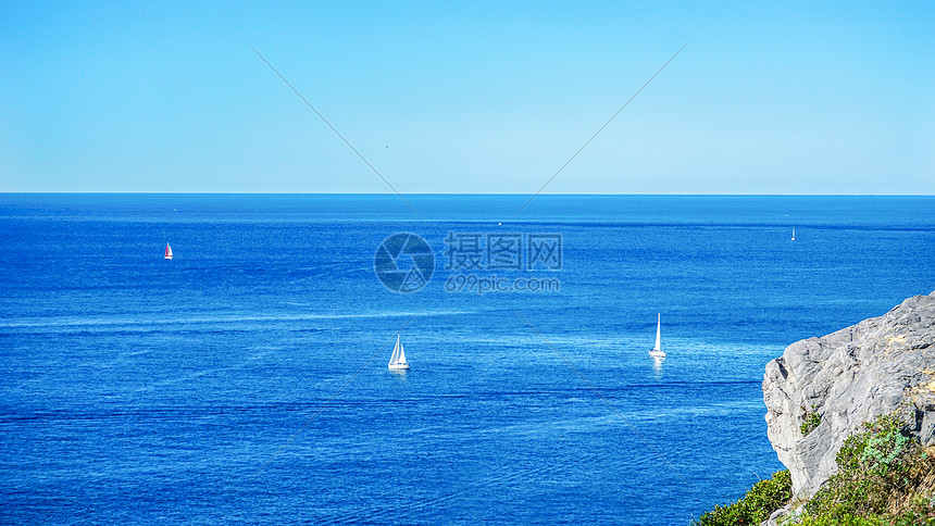 欧洲夏日海上风光图片