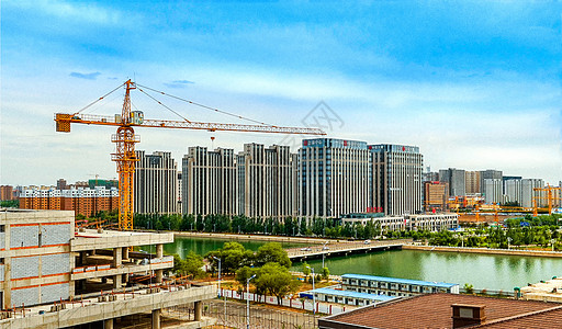 住房建设楼盘建筑工地背景