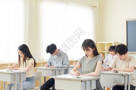 学生考试场景背景图片