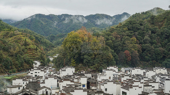 江西婺源的长溪村图片