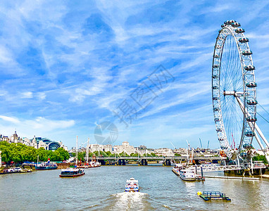 伦敦城市风光摩天轮图片