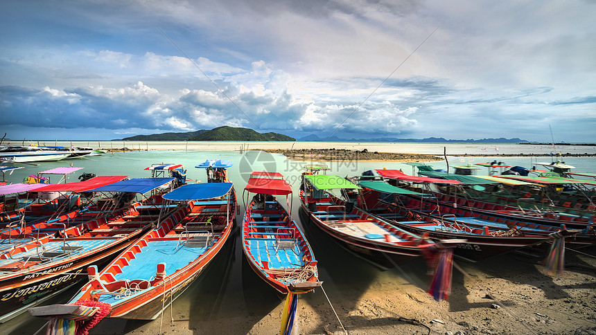 泰国苏梅岛海岛渔船图片