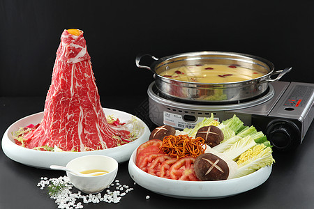 牛肉汤锅食材图片
