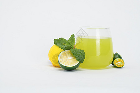 夏日柠檬果汁图片