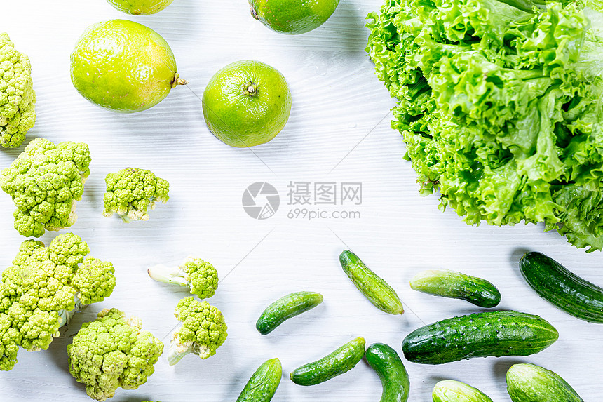 绿色蔬果背景图片