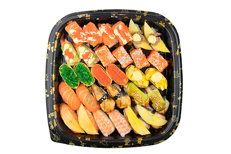 寿司盒寿司拼盘背景