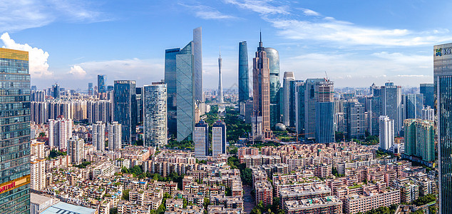 航拍广州塔小蛮腰全景城市傍晚高清图片下载-正版图片501631673-摄图网