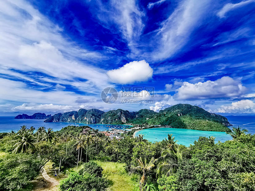 泰国皮皮岛山顶观景台图片