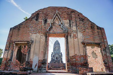泰国大城历史遗迹的寺庙图片
