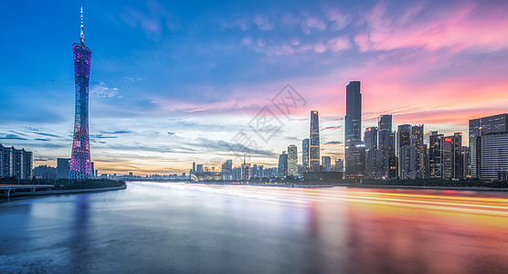 航拍广州塔小蛮腰全景城市傍晚高清图片下载-正版图片501631673-摄图网
